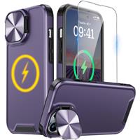 Buysing Magnetic Case for iPhone Pro Case with Camera 15 Max 6.7-Dark