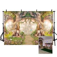 MEHOFOND Fairytale Forest Backdrops Wonderland Princess 7x5ft