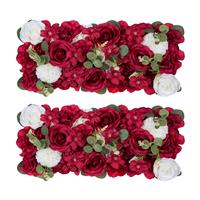 BLOSMON Wedding Dining Table Flower Centerpiece Royal Withe 2pcs Blue