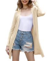 Totatuit Long Sleeve Open Front Cardigans Women Lightweight Knitted