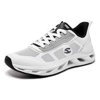HOBIBEAR Mens Running Shoes Slip on Sneaker Athletic White Size7.5