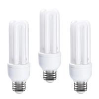 Pack Energy Saving ES CFL Light Bulbs, 3 11W, 11W=60W E27 6400K,