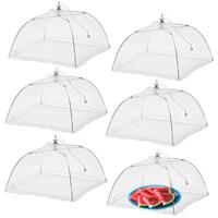 WISDOMWELL Pop-Up Mesh Food Covers Tent Umbrella Pack inch 6 17