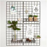 Gadgy Set of Foldable Wall Grid Decoration | Metal 2 31,5 x 23,5
