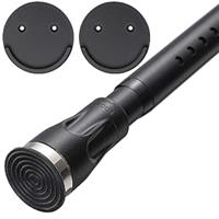 (BLACK) Shower Tension Curtain Pole, Shower Rod for Bathroom Black 109-151 cm