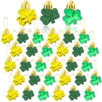 St. Patricks Day Decorations Shamrock Ornaments - St Patricks 30pcs