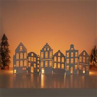 Sziqiqi Christmas House Decorations for Fireplace: Metal 70cm White