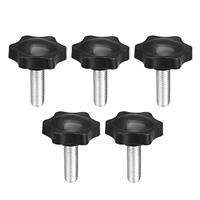Clamping Screw Knob, Dia Plum Shaped uxcell 38mm Hex M8 x 20mm 5pcs