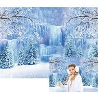 Winter Frozen Photography Backdrop Ice and Snow XCKALI White 8x6FT