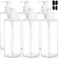 Youngever Pack Clear Plastic Pump Bottles Empty Pump Bottles 6 500ML,