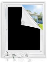 Bicolic Blind with Suction Blackout Blackout 96x115cm Blackout Black