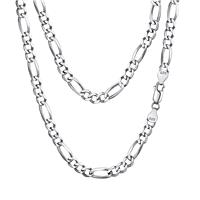 Silver Chains for Women Mens Figaro Necklace Sterling Silver 925 5mm