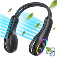 GENCOLY Neck Fan, Fast Charging Hanging Neck Fan, 3 Black (S57)