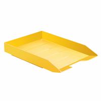 Acrimet Stackable Letter Tray Front Load, Plastic, A4) Yellow (1