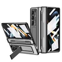FODDOM for Samsung Z Fold Case with Galaxy 5 Tempered Glass (Black)