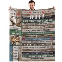 Bold And Brash Gifts for Wife, To My Wife Blanket from Husband, 60x80