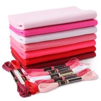 ZAIONE Soft Felt Sheets: Assorted Felt Fabric Crafts Pink 7Pcs 20x90cm