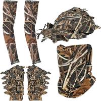 Tongcamo Hunting Face Mask Gaiter with Ghillie Hat, Camouflage 6