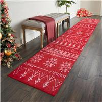 Carvapet Christmas Runner Rug for Hallway Soft Long 60x300cm Xmas Red