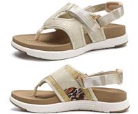 COFACE Flip-Flops Sandals for Women Ladies Lightweight Walking 7 White