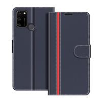 COODIO Phone Case For Honor Magnetic Flip Leather Case 9A, 9A Blue/Red