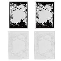 MILISTEN Halloween Clear Stamps Bats Spider 2pcs Making Scrapbooking