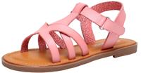 Ahannie Girls Strappy Sandal,Kids Sandal(GD820-Brown-EU25/US9/UK8)
