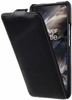 StilGut Slim Vertical Flip Case for OnePlus Nord, Genuine Black