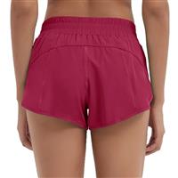 Husnainna Women's Athletic Shorts High 2.5 H021-Magenta Red-B6S