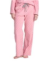 LAPASA Women's Fit Fleece Pajama Pants Relaxed L109 (Pink Medium)