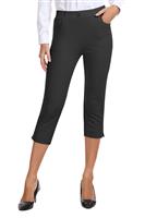 MoFiz Women's Work Office Trousers Ladies Crop Capri Dress Pants 3/4