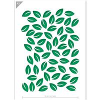Leaves Stencil - Leaf Pattern - Pattern Stencil - Size QBIX A5 Baking,