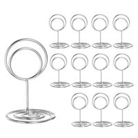 sourcing map Table Number Holders Inch Tall Mini Round 12pcs 1.97 50mm