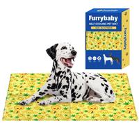 furrybaby Dog Cooling Mat, Pet Bed Dog Mat Large Car(Yellow 80x96cm)