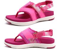 COFACE Flip-Flops Sandals for Women Ladies Lightweight Walking 7 Red