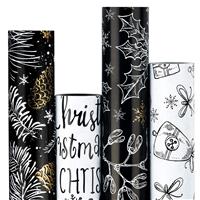 RUSPEPA Christmas Wrapping Paper Roll - Blue Green 4 76 cm X 305 cm
