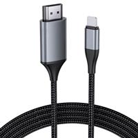 JUCONU HDMI Cable for iPhone, HDMI 2.0m, 11, 12, 13, 14, HD1080P