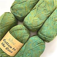 (GREEN ONLY) Cotton to The Core Knit & Crochet Yarn, 6 780 metres/300 3, Green)