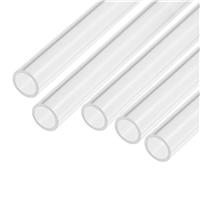 sourcing map Acrylic Pipe Clear Rigid Round Tube ID 9pcs 15mm 18mm 6"