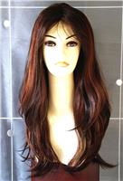 Forever Young Ladies Long Straight Brown & Auburn Fashion Wig Red Mix