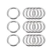 sourcing map Metal O Rings, ID Thickness 15pcs 40mm(1.57) 3mm Making