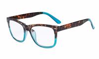 Eyekepper Readers Square Lenses Large Glasses Tortoise/Blue