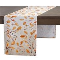 Maison d' Hermine Oak Leaves Cotton Table Runner 100% (37cm x 230cm)