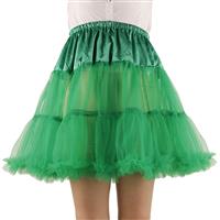 SHIMALY Women's Princess Puff Skirt Mini Tutu Skirt Layered Green)