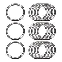 sourcing map Metal O Rings, ID Thickness 15pcs 50mm(1.97") 3mm Making
