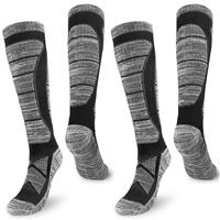 Pairs Merino Wool Ski Socks Men,Thermal Warm Knee High Smlper 2 Hiking