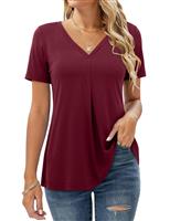 Beluring Ladies Tunic Tops Longline Shirts V Neck Plain Tshirt 12 14