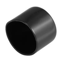 sourcing map Rubber End Caps ID Vinyl Round End Cap 8pcs 40mm Black