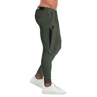 ZENWILL Mens Gym Joggers Pants, Lightweight Running Tracksuit Green)