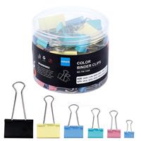 tenwin Binder Clips, Metal 100Pcs Colored Shops，6 51/41/32/25/19/15